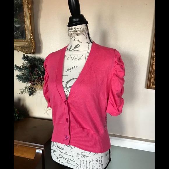 Allison Brittany NewYork Ruffle Cardigan PL New - Picture 8 of 9